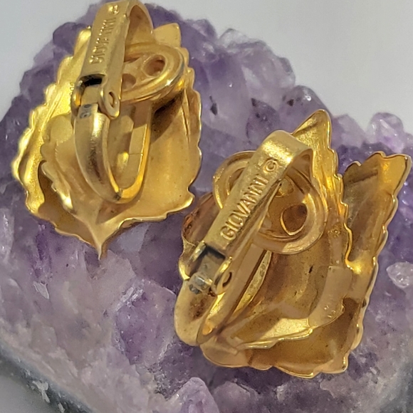 Rare~Vintage Giovanni signed earrings - Picture 3 of 4